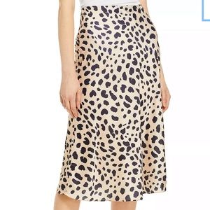 AQUA Leopard Skirt